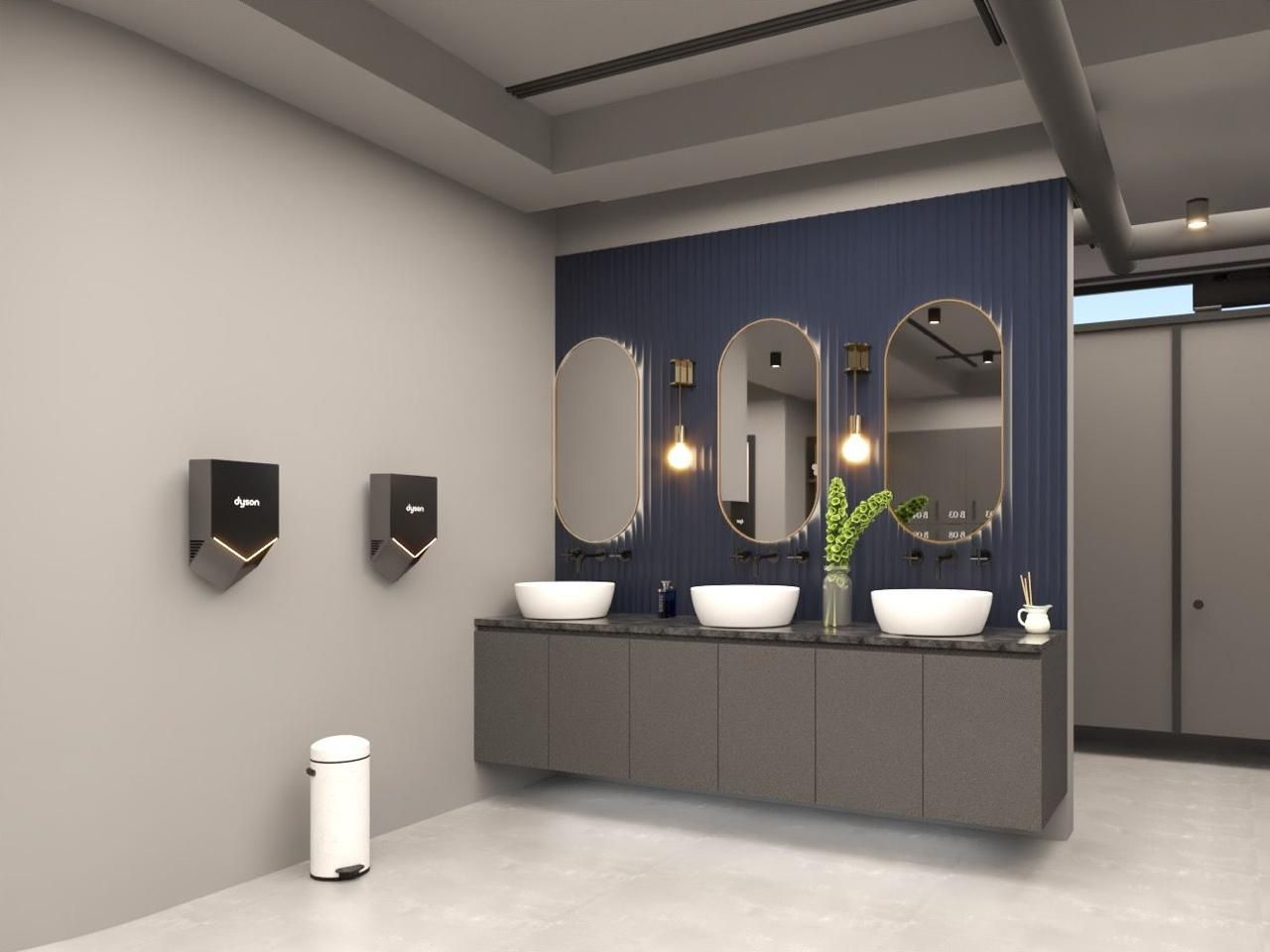 The washrooms